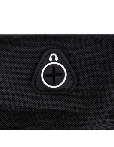 Ghiozdan/rucsac smart, fosforescent, impermeabil, cablu USB, mini jack, lacat, negru, 33x14x42 cm, Kruzzel