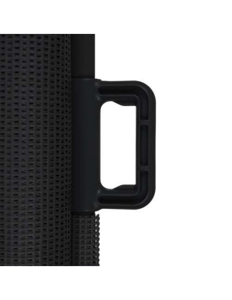 Poarta, plasa, de siguranta, protectie copii, retractabila, negru, 13x160x85 cm, Ruhhy