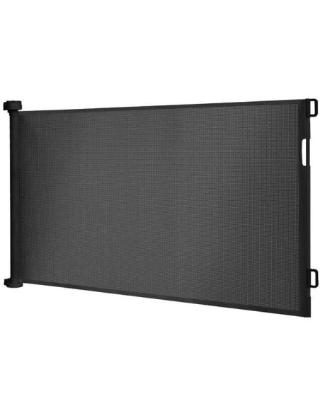 Poarta, plasa, de siguranta, protectie copii, retractabila, negru, 13x160x85 cm, Ruhhy