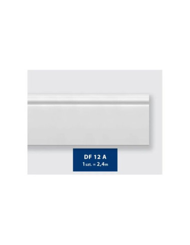 Plinta plastic, alba, 120x19 mm, 2.4 m