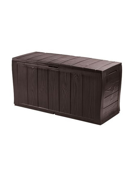 Lada depozitare de gradina, model lemn maro, 117x45x57.5 cm, Keter