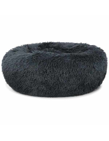 Pat Rotund Imblanit pentru Animale de Companie, Suprafata Antiaderenta, Calduros, Materiale Soft, 60 cm si 2 Perii pentru Indepa