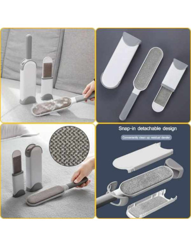 Pat Rotund Imblanit pentru Animale de Companie, Suprafata Antiaderenta, Calduros, Materiale Soft, 60 cm si 2 Perii pentru Indepa