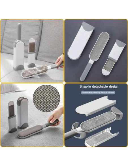 Pat Rotund Imblanit pentru Animale de Companie, Suprafata Antiaderenta, Calduros, Materiale Soft, 60 cm si 2 Perii pentru Indepa