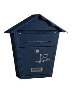 Cutie postala, Damech, albastru, format B5, 37x10.5x36.5 cm