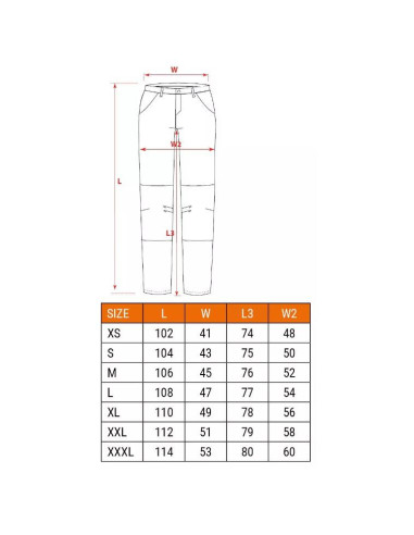 Pantaloni de lucru, model Moto, marime XXL/56, NEO