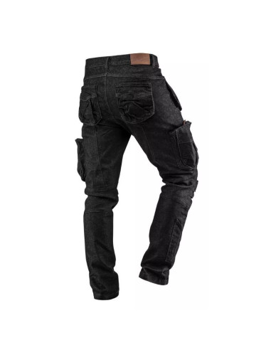 Pantaloni de lucru cu 5 buzunare, model DENIM, negru, marime XXL, NEO