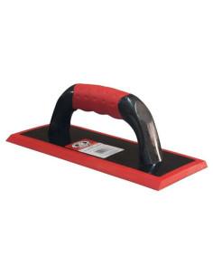 Drisca cu cauciuc, Olejnik, margini tesite, 10x25cm, maner soft, Rosu