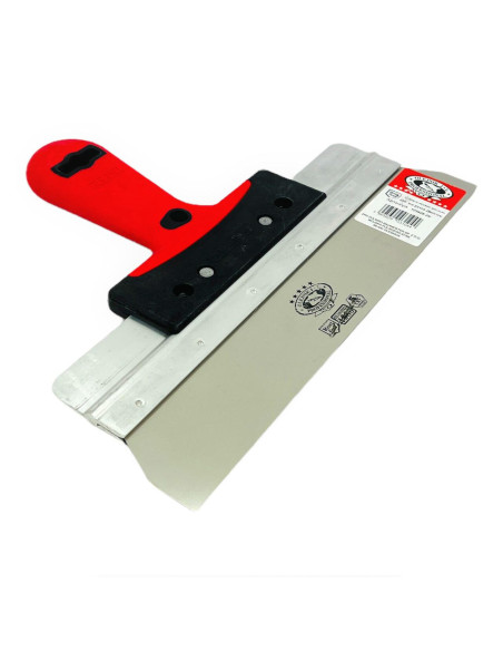 Spaclu inox fatade, Olejnik, Popular, maner soft, 280 mm, Rosu