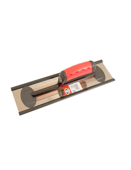 Gletiera inox, Olejnik, Super Flex, intarita, 10x35 cm, 0.3 mm, maner soft, Rosu