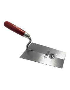 Mistrie inox, Olejnik, trapez, lata, 160 mm, maner lemn, Rosu