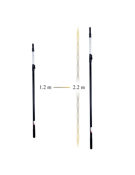 Maner prelungitor telescopic pentru gletiera profesionala, 1.2-2.2 m, Olejnik