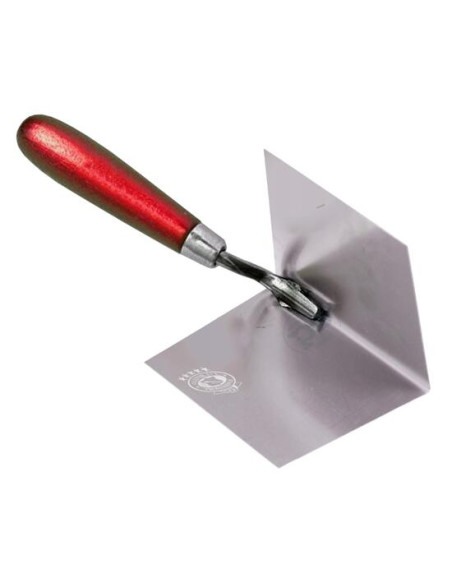 Mistrie inox, Olejnik, colt interior, 75x110 mm, maner lemn, Rosu