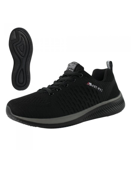 Pantofi casual, textil, talpa spuma Eva, negru si gri, marime 39, ART.MAS