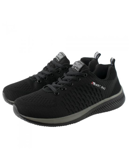 Pantofi casual, textil, talpa spuma Eva, negru si gri, marime 41, ART.MAS