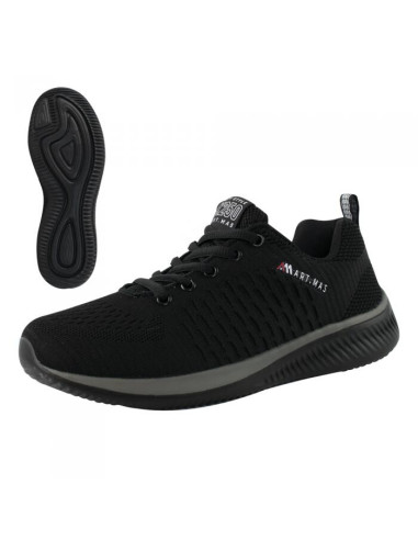 Pantofi casual, textil, talpa spuma Eva, negru si gri, marime 41, ART.MAS