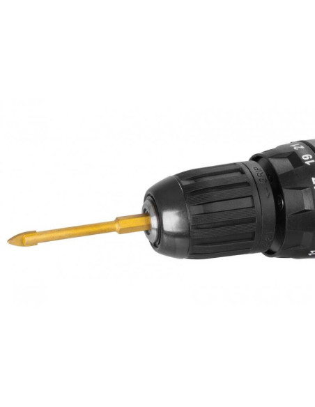 Set burghie diamantate uscate, burghiu de sticla, 5 piese, 6-8-10-12 mm, HEX, Strend Pro Premium