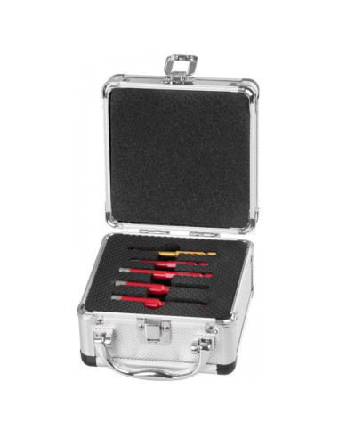 Set burghie diamantate uscate, burghiu de sticla, 5 piese, 6-8-10-12 mm, HEX, Strend Pro Premium