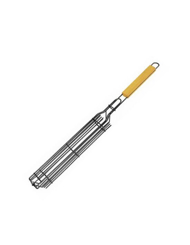 Gratar mobil, maner lemn, pentru frigarui, 49x4.5 cm, Perfect Home