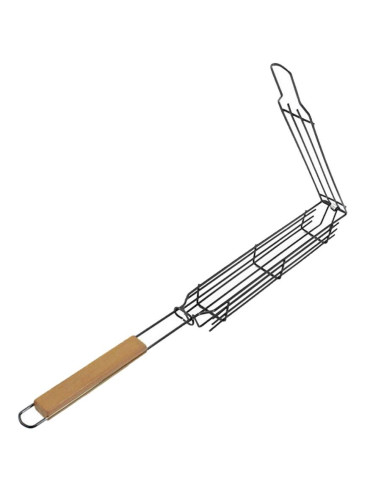 Gratar mobil, maner lemn, pentru frigarui, 49x4.5 cm, Perfect Home