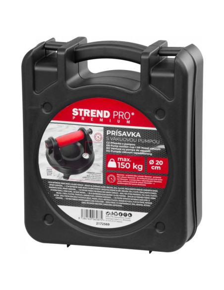 Ventuza pentru transport si montat parbrize, geamuri, placi marmura, granit, cu manometru, max 150 kg