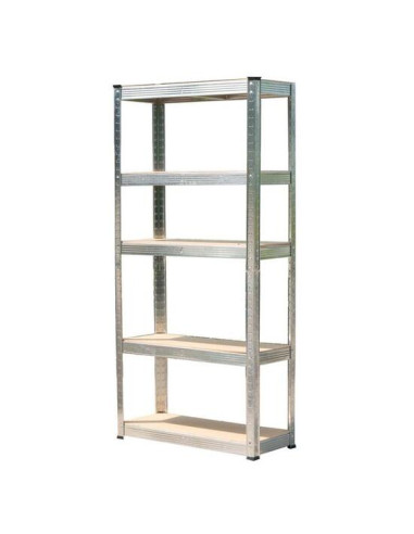 Raft depozitare, metalic, 5 polite, 175 kg, 90x40x180 cm
