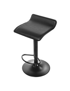 Scaun de bucatarie/bar, Artool, Fort, rotativ, piele ecologica, negru, 38x39x84 cm 2