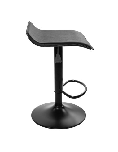 Scaun de bucatarie/bar, Artool, Fort, rotativ, piele ecologica, negru, 38x39x84 cm