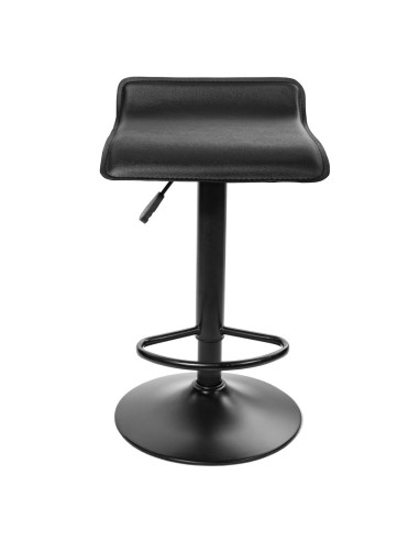 Scaun de bucatarie/bar, Artool, Fort, rotativ, piele ecologica, negru, 38x39x84 cm