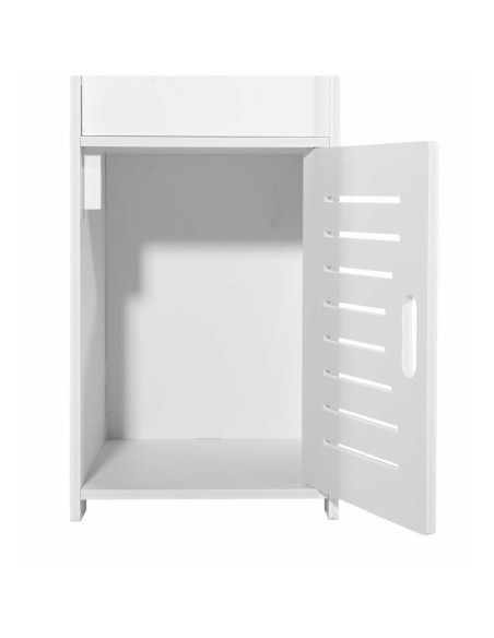 Dulap baie, Mufart, 2 rafturi, 1 sertar, 1 usa, alb, 25x21.5x80 cm