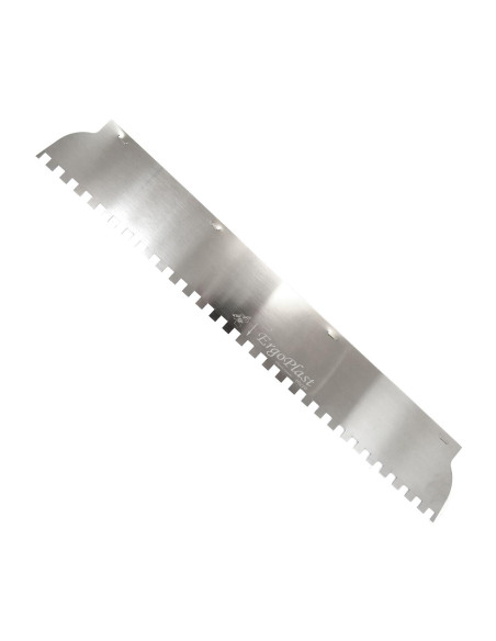 Lama rezerva cu zimti 10x10 mm pentru gletiera profesionala, Olejnik, inox, 40 cm x 0.5 mm
