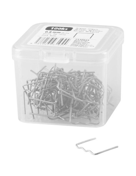 Set capse pentru pistol de lipit/sudat plastic, Strend Pro, pentru fisuri subtiri, 0.8 mm, 100 buc