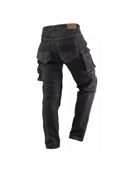 Pantaloni de lucru tip blugi, NEO, model Denim, negru, marimea L/52