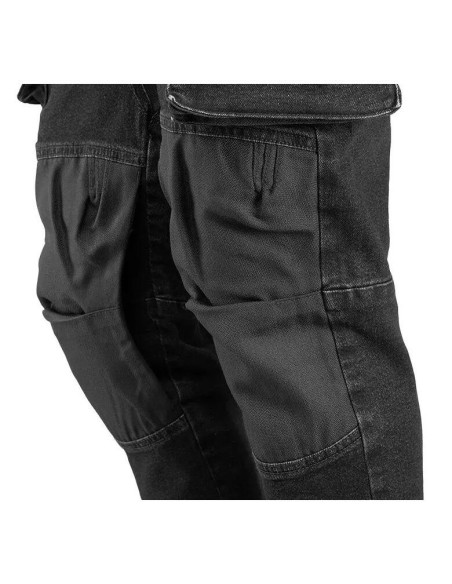 Pantaloni de lucru tip blugi, NEO, model Denim, negru, marimea L/52