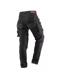 Pantaloni de lucru tip blugi, NEO, model Denim, negru, marimea M/50 2