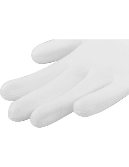 Manusi pentru lucru, Richmann, poliester, poliuretan, marimea S, alb