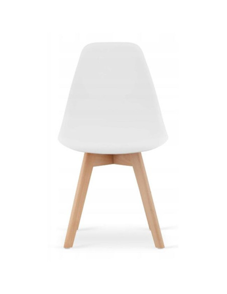 Scaun bucatarie/living, Artool, Kito, PP, lemn, alb, 46x54.5x80 cm