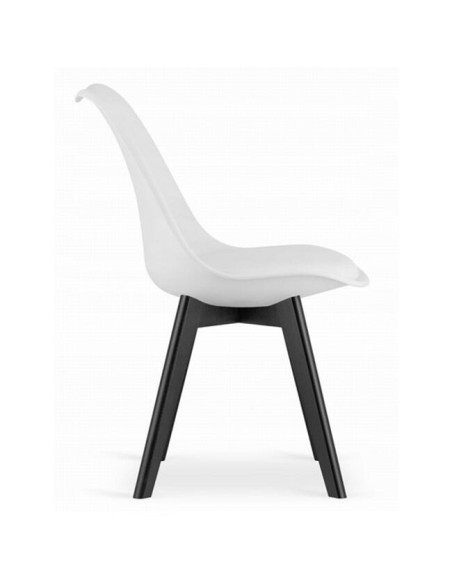 Scaun bucatarie/living, Artool, Mark, PP, alb si negru, 49x55.5x82.5 cm