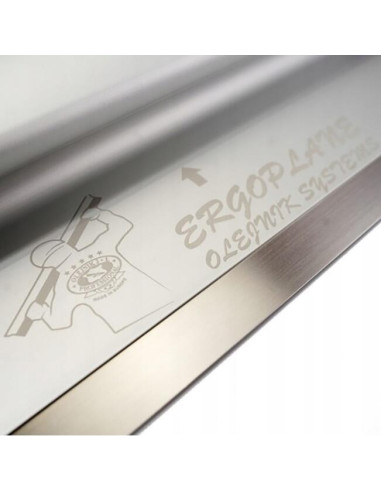 Gletiera profesionala, Ergoplane, aluminiu, lama inox, 125 cm x 0.3 mm