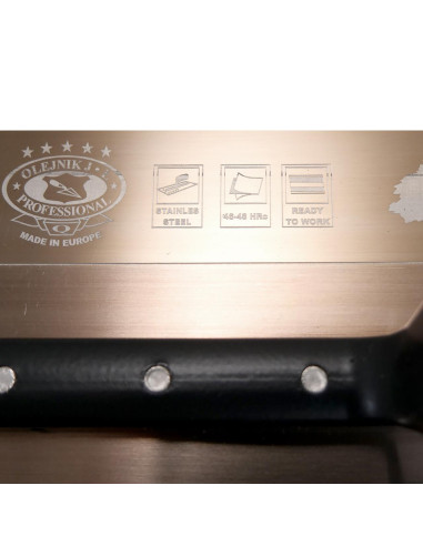 Gletiera inox, intarita, Olejnik, SuperFlex, 0.3 mm, maner pluta, 305x100 mm