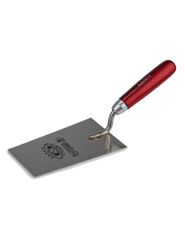 Mistrie inox, Olejnik, trapez, ingusta, 180 mm, sudura clasica, maner lemn, rosu