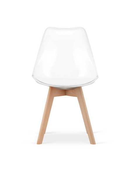 Set 4 scaune bucatarie/living, Artool, Mark, PP, lemn, transparent, 49x42x82.5 cm