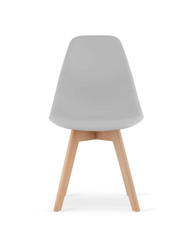 Set 4 scaune bucatarie/living, Artool, Kito, PP, lemn, gri, 46x54.5x80 cm