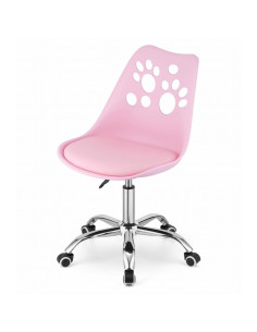 Scaun de birou, Artool, Print, rotativ, PP, roz, 50x57x93.5 cm 2
