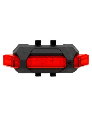 Set stop si far pentru bicicleta, Springos, LED, 6/4 moduri iluminare, aluminiu si plastic, incarcare USB, 6.5x3.5x2.5 cm