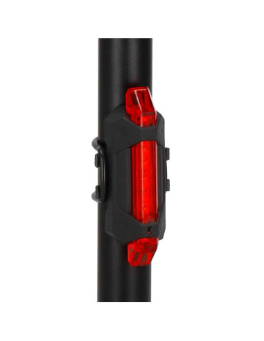 Set stop si far pentru bicicleta, Springos, LED, 6/4 moduri iluminare, aluminiu si plastic, incarcare USB, 6.5x3.5x2.5 cm