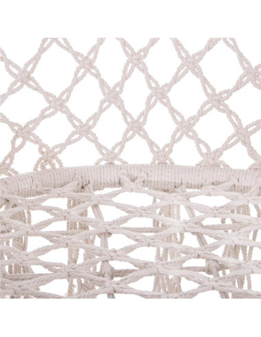 Hamac brazilian, tip scaun, Springos, crem, max 150kg, 79x80x120 cm