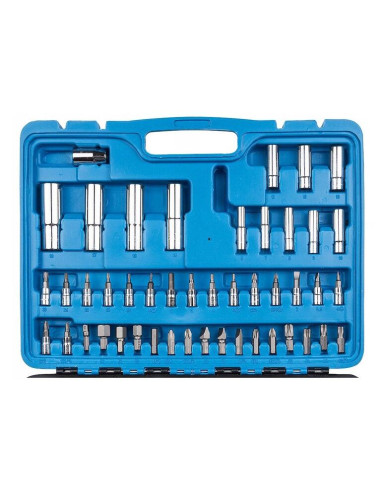 Trusa chei tubulare si varfuri, cu clichet, adaptor, 94 piese, Richmann