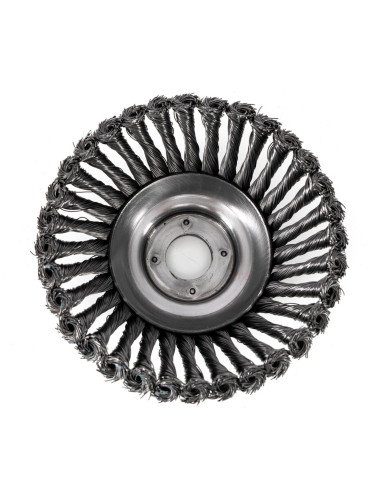 Perie sarma, tip cupa, cu toroane, pentru motocoasa/trimmer, Micul Fermier, 150 mm