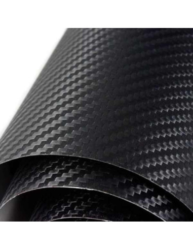 Folie Colantare pentru Auto sau Moto, Model Fibra Cardon 3D, Impermeabila, Rezistenta UV, Latime 1.27 m, Lungime 3 m, Negru